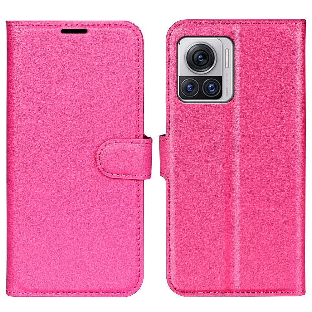 

Für Motorola Moto X30 Pro 5G / Edge 30 Ultra 5G Drop-sof-litchi-textur Folio Flip Phone Hülle PU Leder Brieftasche Schutzabdeckung - Rose, Motorola Moto X30 Pro 5G