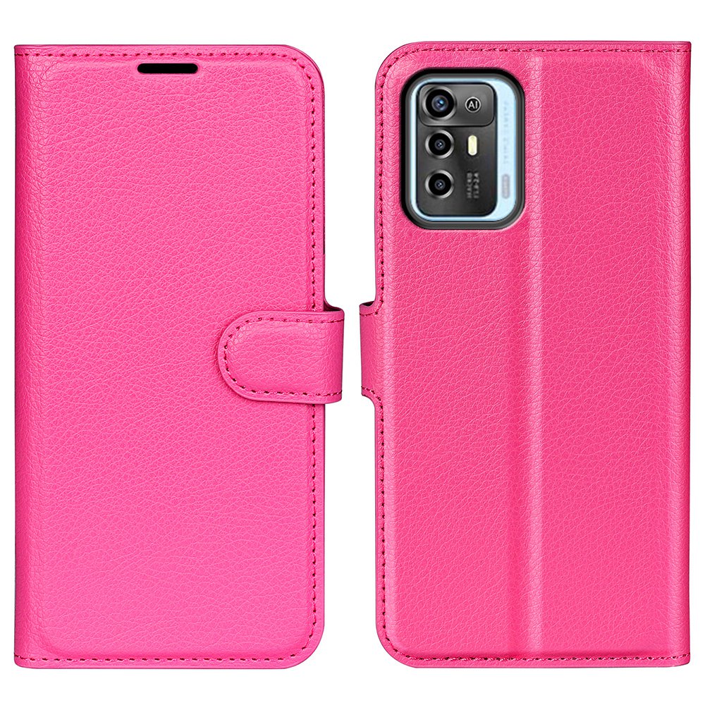 

Für ZTE Blade A72 5G Anti-droge Folio Flip Phone Case Litchi Textur PU Leder Brieftasche Richtresistente Schutzschutzabdeckung - Rose, ZTE Blade A72 5G