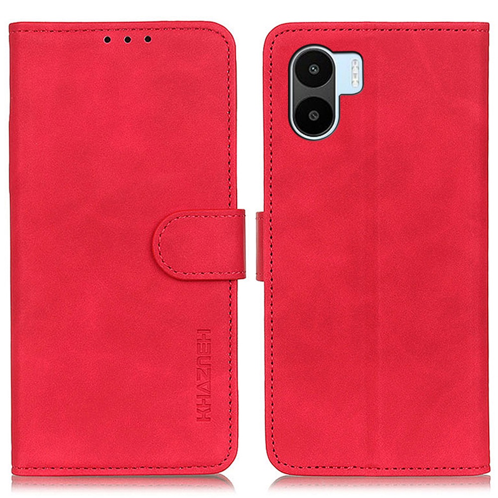 

Khazneh Für Xiaomi Redmi A1 4G Retro Textur Wallet Hülle Stoßdichter - Rot, Xiaomi Redmi A1 4G