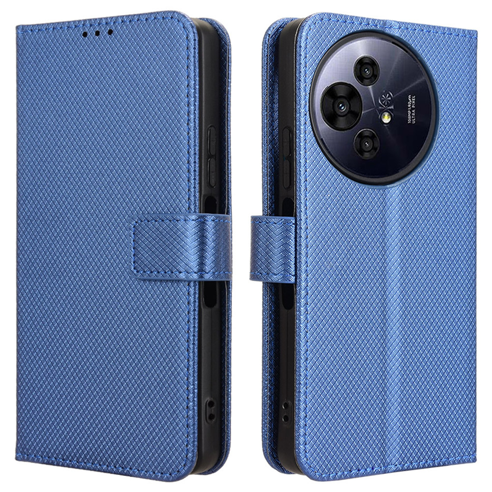 For TCL 50 Pro Nxtpaper 5G / 50 Nxtpaper 5G / TCL P10 / 60 XE NxtPaper 5G Case PU Leather Diamond Texture Wallet Phone Cover - Blue