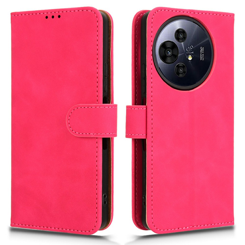 For TCL 50 Nxtpaper 5G Leather Case Skin-Feel Anti-Drop Wallet Flip Phone Cover - Rose