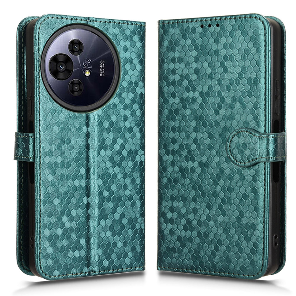 For TCL 50 Pro NxtPaper 5G / 50 NxtPaper 5G Wallet Case Dot Pattern Imprint PU Leather Phone Cover - Green