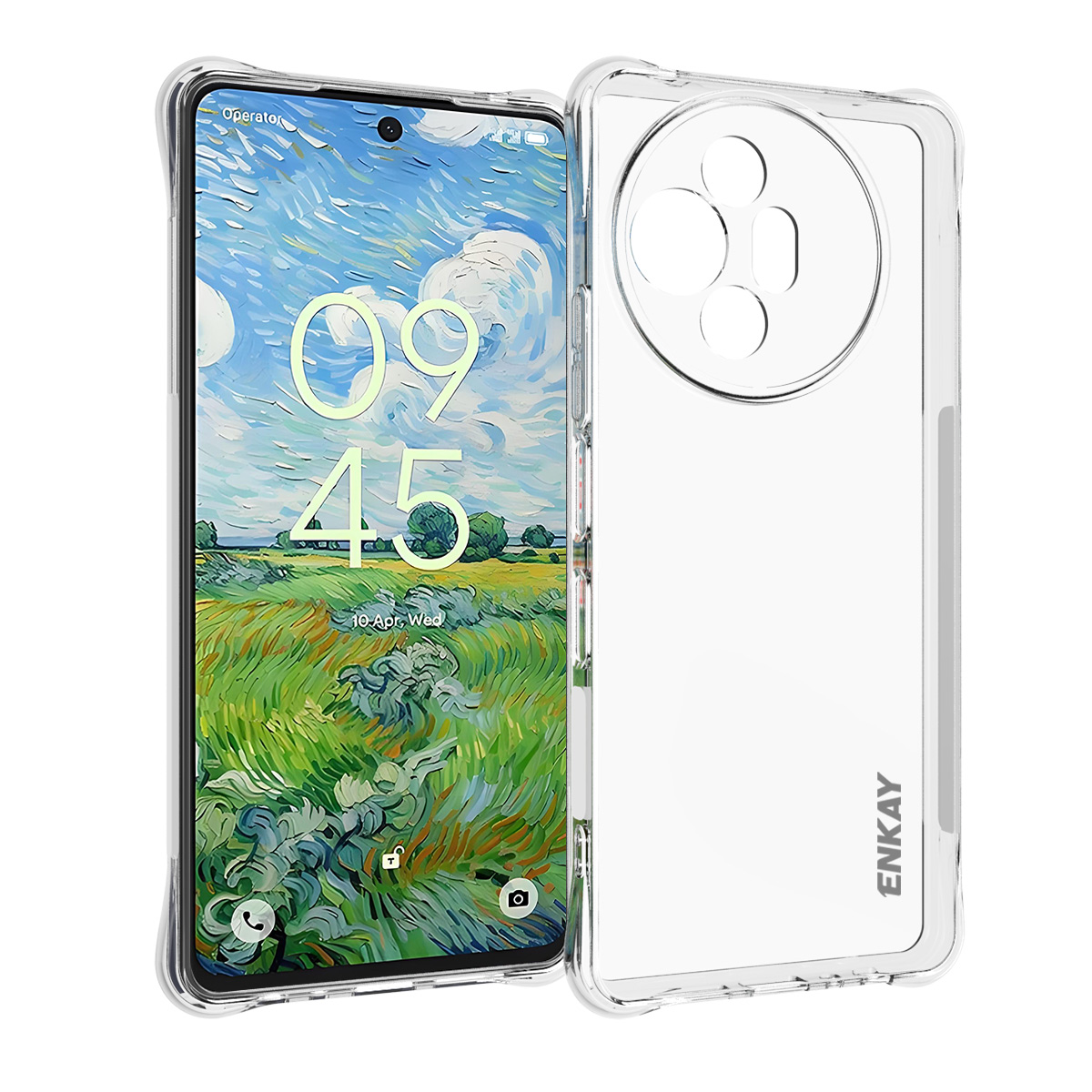 ENKAY HAT PRINCE For TCL 50 Pro Nxtpaper 5G / TCL 50 Nxtpaper 5G Clear Phone Case Shockproof Anti-Slip TPU Cover - Transparent