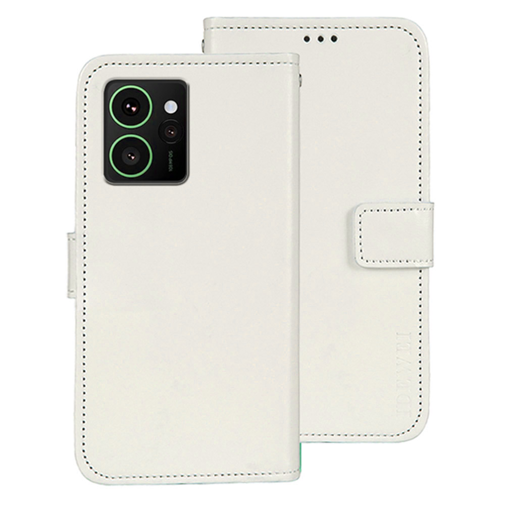 IDEWEI For HMD Skyline Stand Case Crazy Horse Texture Leather Phone Cover - White