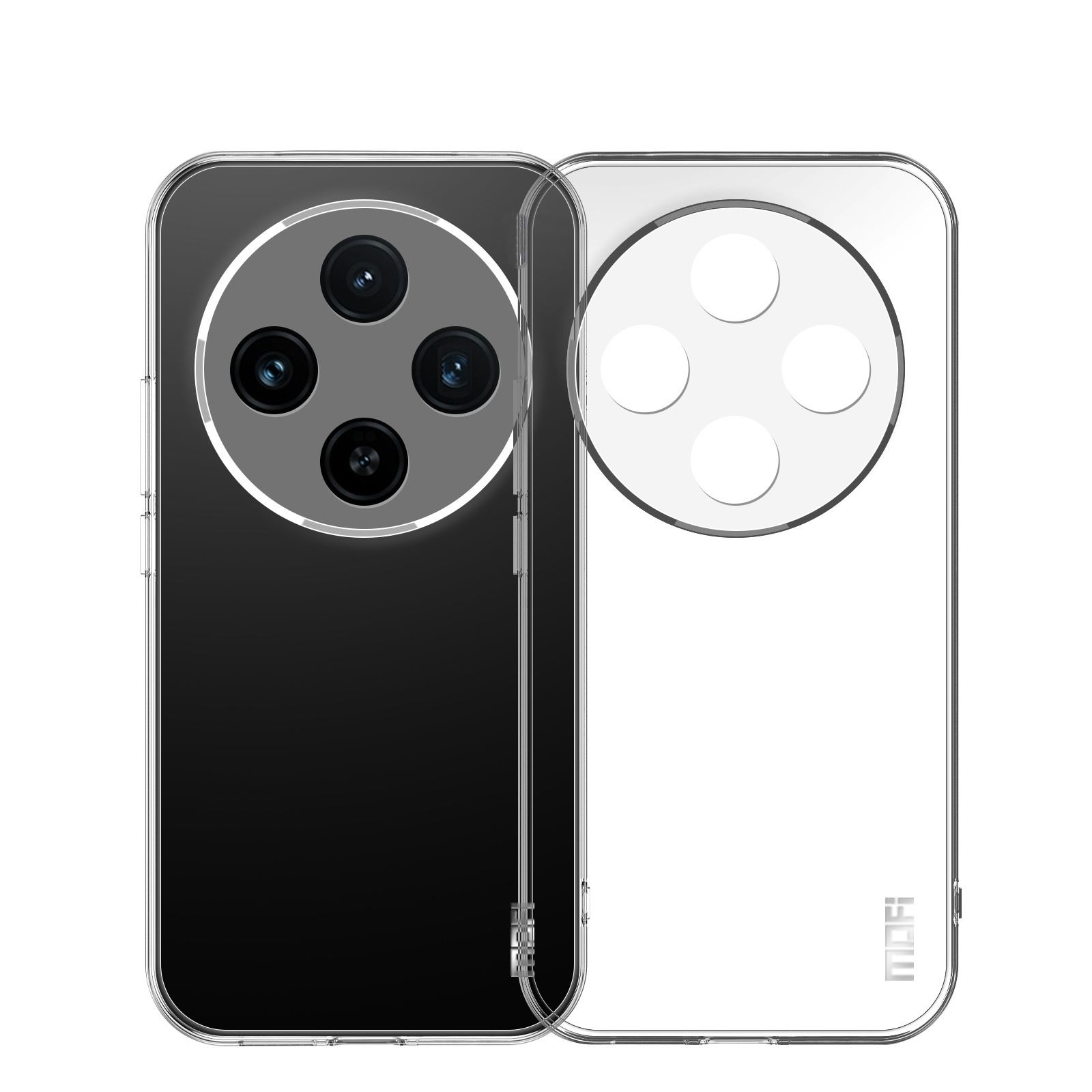 MOFI For vivo Y300 Pro 5G Clear Phone Case  Ultra-Thin TPU Phone Back Cover - Transparent