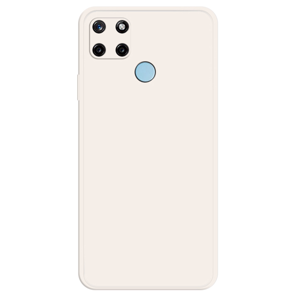 

Für Realme C21Y / C25y Fall Resistant Gummized TPU Phone Hülle Mit Mikrofaserauskleidung Gerade Kanten -handy -rückzugabdeckung - Beige, Realme C21Y