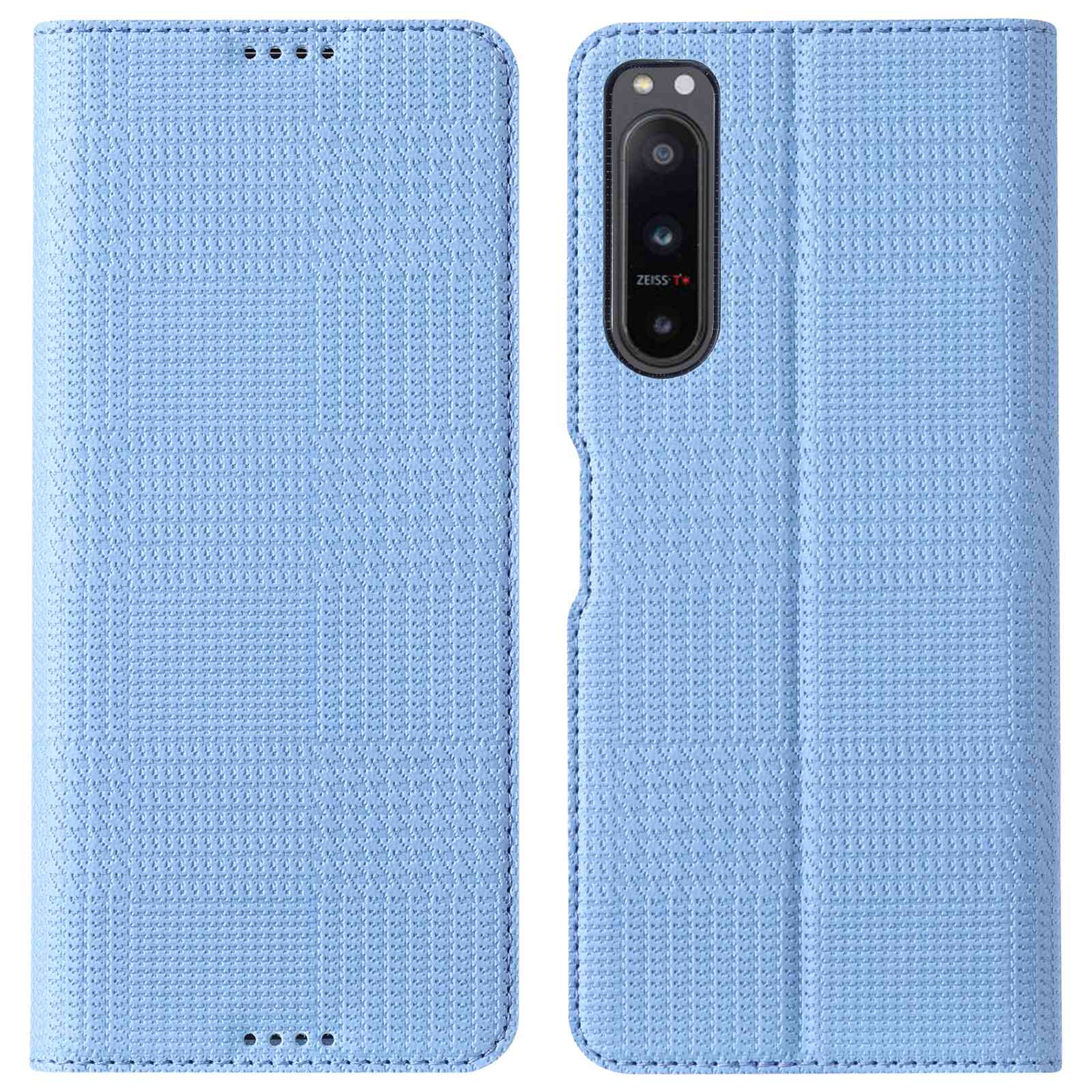

VILI DH -serie Für Sony Xperia 5 IV 5G PU Leder + TPU Telefonabdeckungskartenhalter Volle Schutzhülle - Blau, Xperia 5 IV 5G