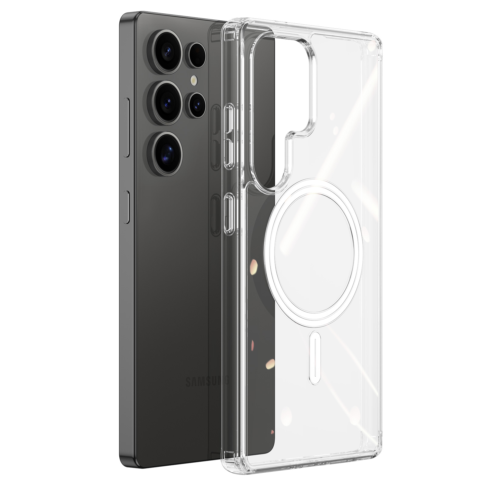 DUX DUCIS For Samsung Galaxy S25 Ultra Back Cover  Clin Series Clear Phone Magnetic Case - Clear