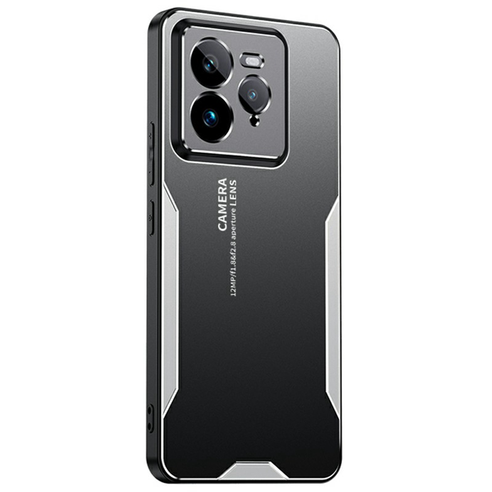 For Realme GT 7 Pro 5G Phone Case Aluminium Alloy TPU PC Back Cover - Silver