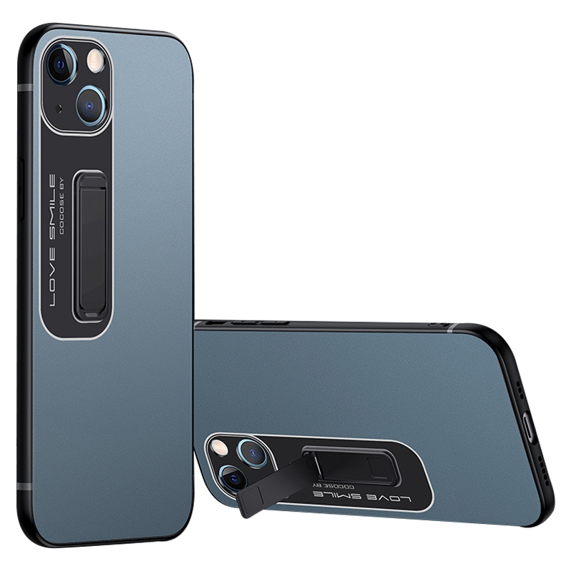 

Для Iphone 14 Slim Matte Chase Soft TPU + Hard PC Proceptication Spective Protecty Protect Protect Protect Protect Protcate - Синий, iPhone 14