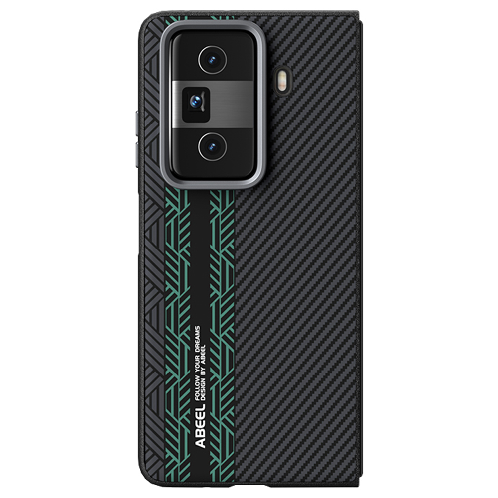 ABEEL For Honor Magic Vs3 5G Case PC + TPU + Aluminum Alloy + PU Leather Slim Phone Back Cover Magnetic Case - Texture 2