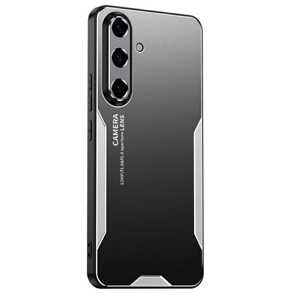 For Samsung Galaxy S25 Phone Case Aluminium Alloy TPU PC Back Cover - Silver