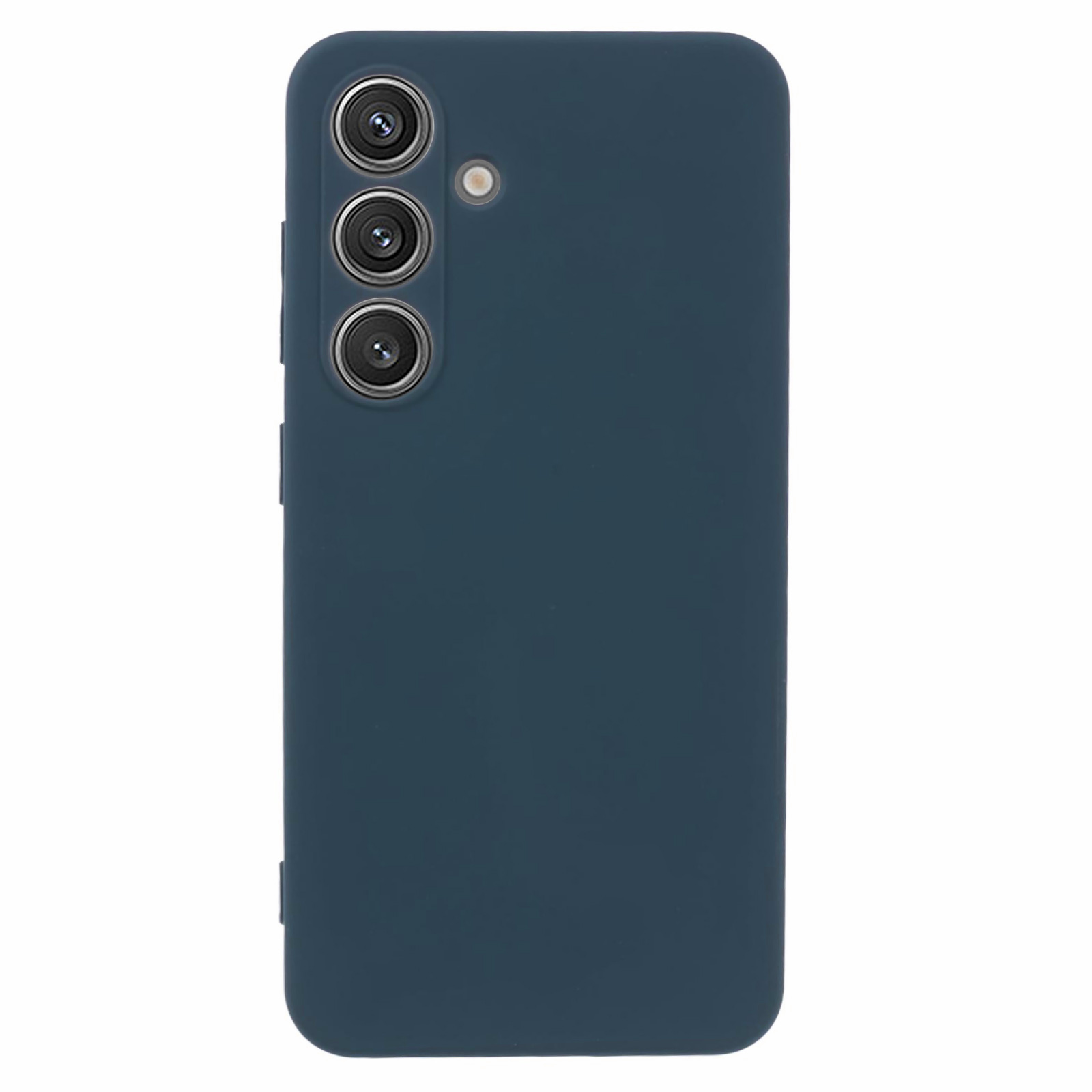 X-LEVEL For Samsung Galaxy S25 Case Soft TPU Anti-Scratch Fiber Lining Phone Cover - Dark Blue