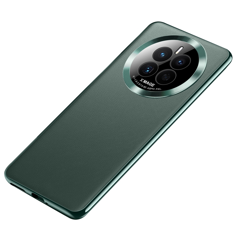 

Für Huawei Mate 50 4G Elektroplierendes PU -leder -beschichtete TPU+PC -rückdecke Telefonschutzhülle - Grün, Huawei Mate 50 4G