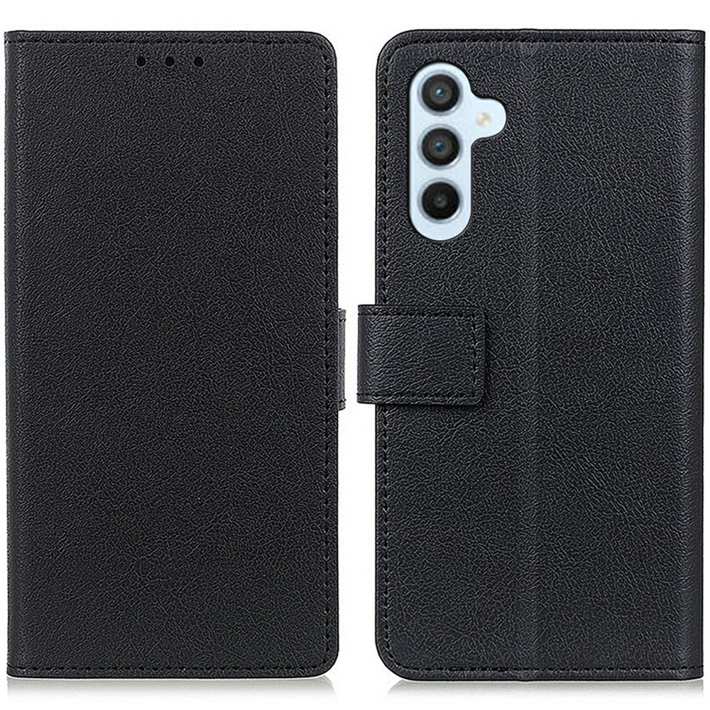 For Samsung Galaxy A26 5G Case PU Leather Stand Wallet Phone Cover - Black