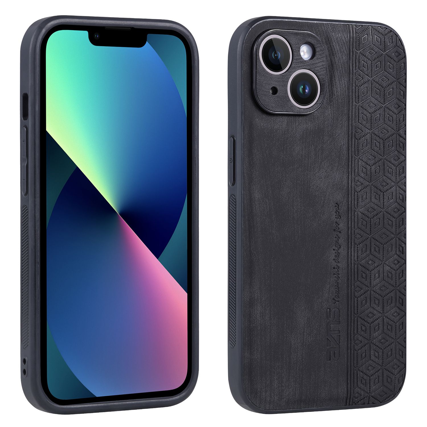 

AZNS Для Iphone 13 Mini 5,4-дюймовый Анти-скользкий Дизайн Боковой Дизайн. - Черный, iPhone 13 mini