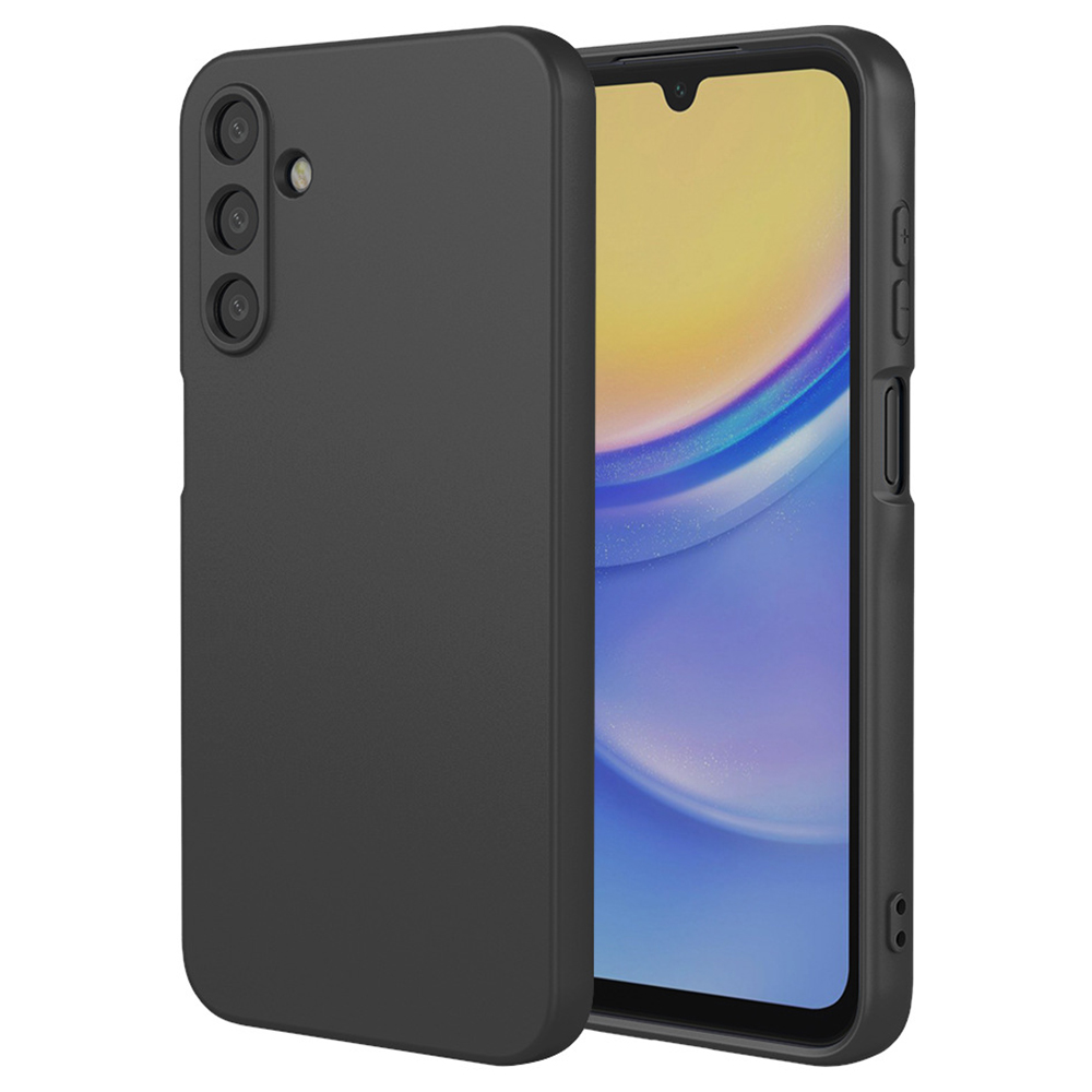 For Samsung Galaxy A36 5G Case Scratch Resistant Soft TPU Back Cover - Black