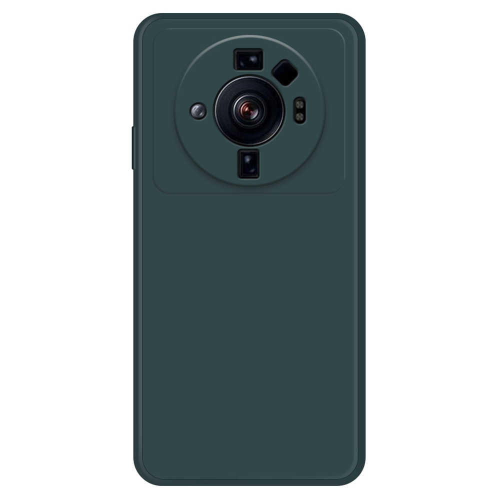 

TPU -hülle Für Xiaomi 12s Ultra 5G, Stoßdämpfungsmikrofaserfutterkauderingerichtsrückerabdeckung - Schwarzgrün, Xiaomi 12S Ultra 5G