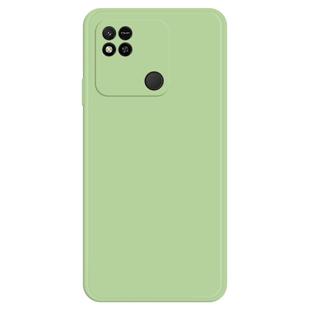 

Für Xiaomi Redmi 10A Gerade Kante Gummiziert TPU -schutzhülle Mikrofaserverkleidung Zurück -abdeckung - Grün, Xiaomi Redmi 10A