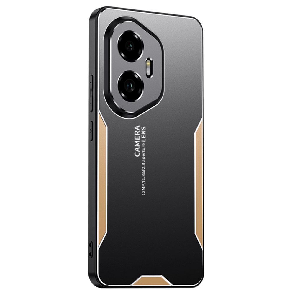 For Honor 300 Phone Case Aluminium Alloy TPU PC Back Cover - Gold