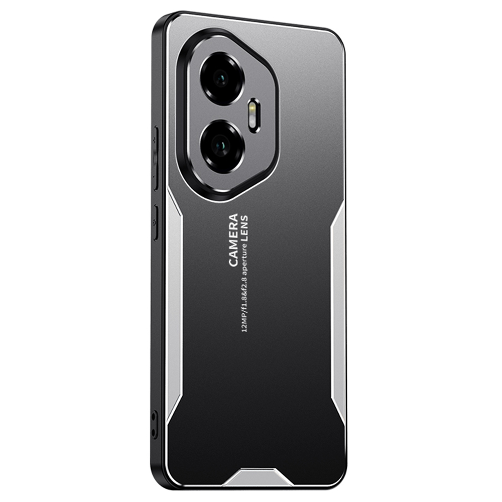 For Honor 300 Phone Case Aluminium Alloy TPU PC Back Cover - Silver