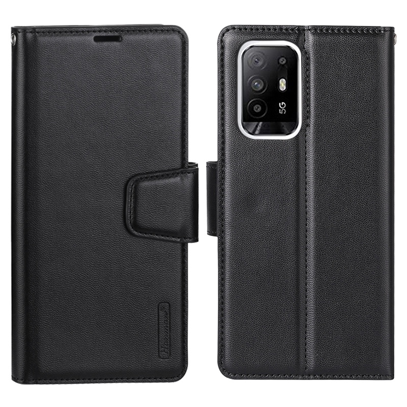 

Hanman Mill-serie Für Oppo A94 5G Anti-drop-handy-deckungsständer Kratzfestes Magnetpu Leder Flip Phone Brieftasche, Oppo A94 5G