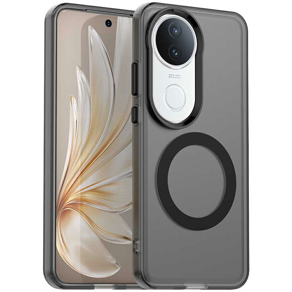 For vivo S20 5G Magnetic Case Anti Drop Hybrid Phone Back Cover - Black