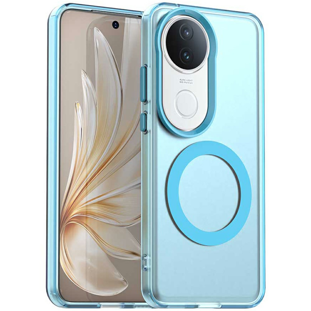 For vivo S20 5G Magnetic Case Anti Drop Hybrid Phone Back Cover - Blue