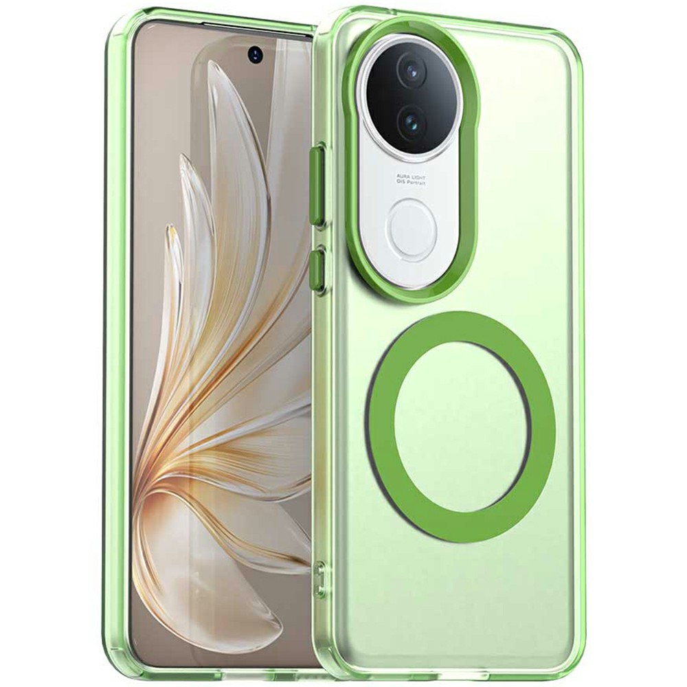 For vivo S20 5G Magnetic Case Anti Drop Hybrid Phone Back Cover - Green