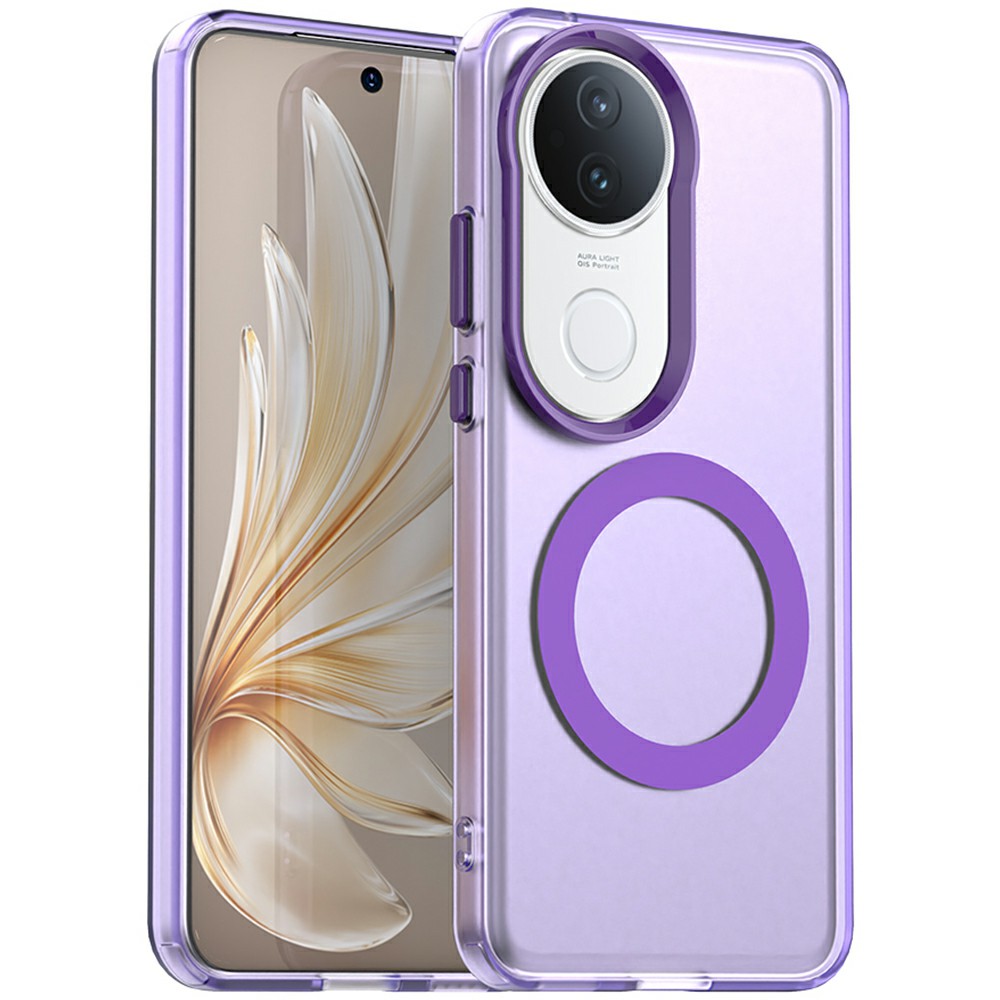 For vivo S20 5G Magnetic Case Anti Drop Hybrid Phone Back Cover - Purple