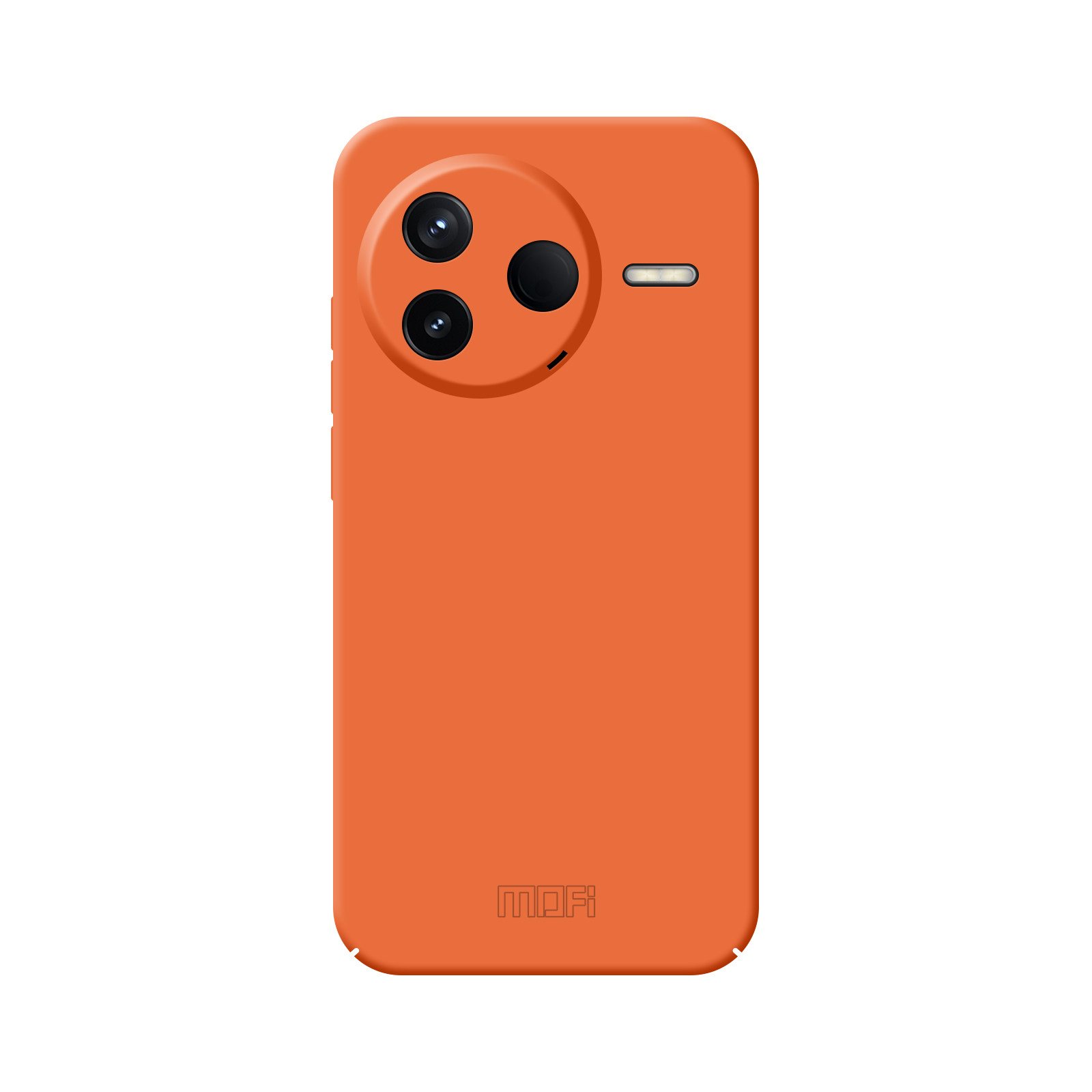 MOFI For Xiaomi Poco F7 Pro 5G / Redmi K80 5G Phone Case  JK Qin Series Skin-Touch Matte Anti-Fingerprint Back Cover - Orange