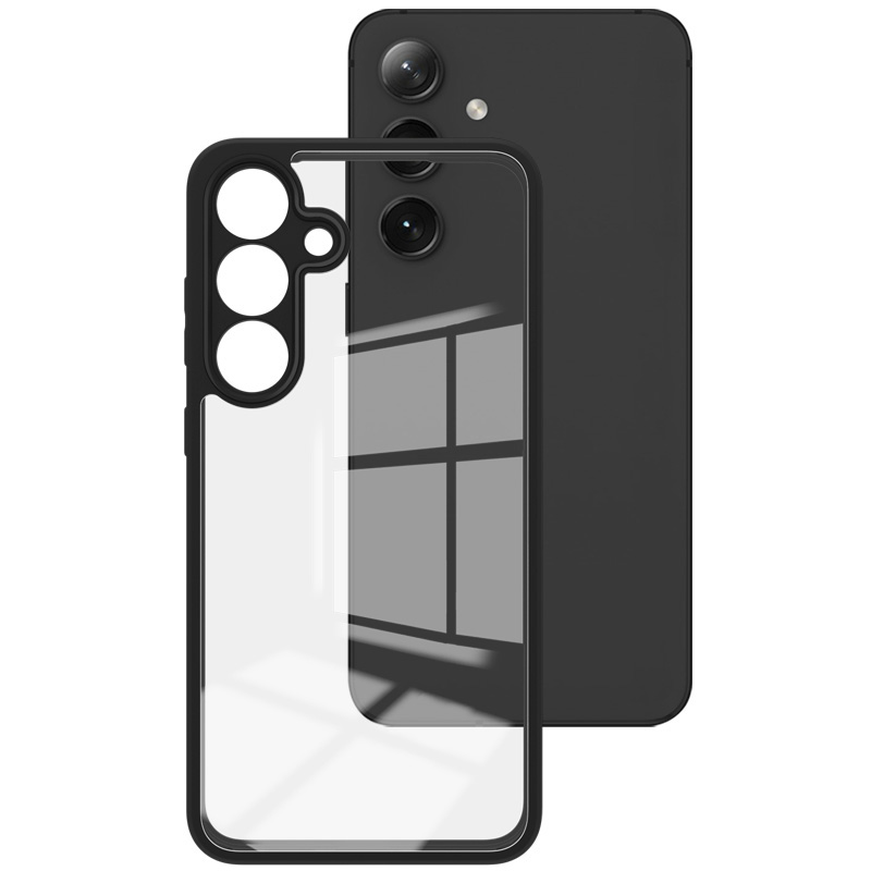 IMAK UX-9A Series for Samsung Galaxy S25 Clear Case TPU PC Phone Cover Reinforced Corners