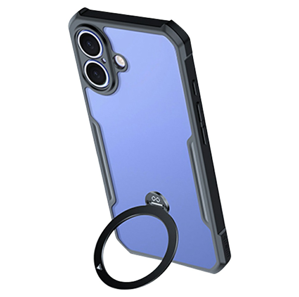 XUNDD For iPhone 16 Plus Case 360 Degree Magnetic Rotating Kickstand Shockproof Phone Cover