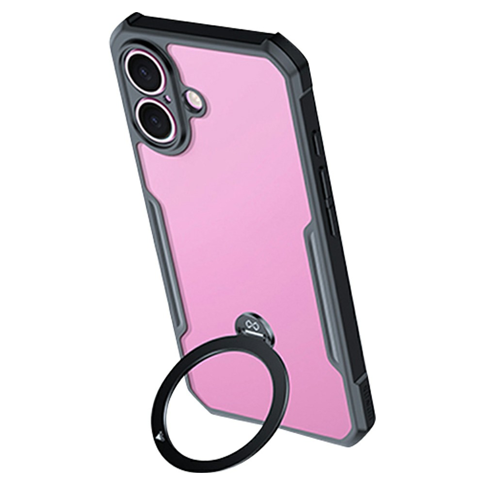 XUNDD For iPhone 16 Case 360 Degree Magnetic Rotating Kickstand Shockproof Phone Cover