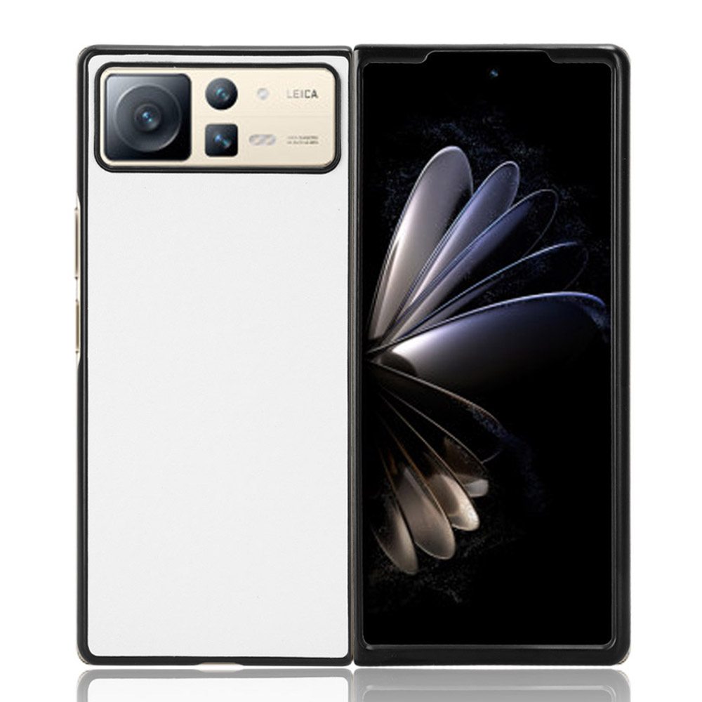 

Für Xiaomi Mix Fold 2 5G PU Leder+hartpc Cover Anti-fingerabdrücke Slim Shock Proof Protection Phone Hülle - Weiß, Xiaomi Mix Fold 2 5G