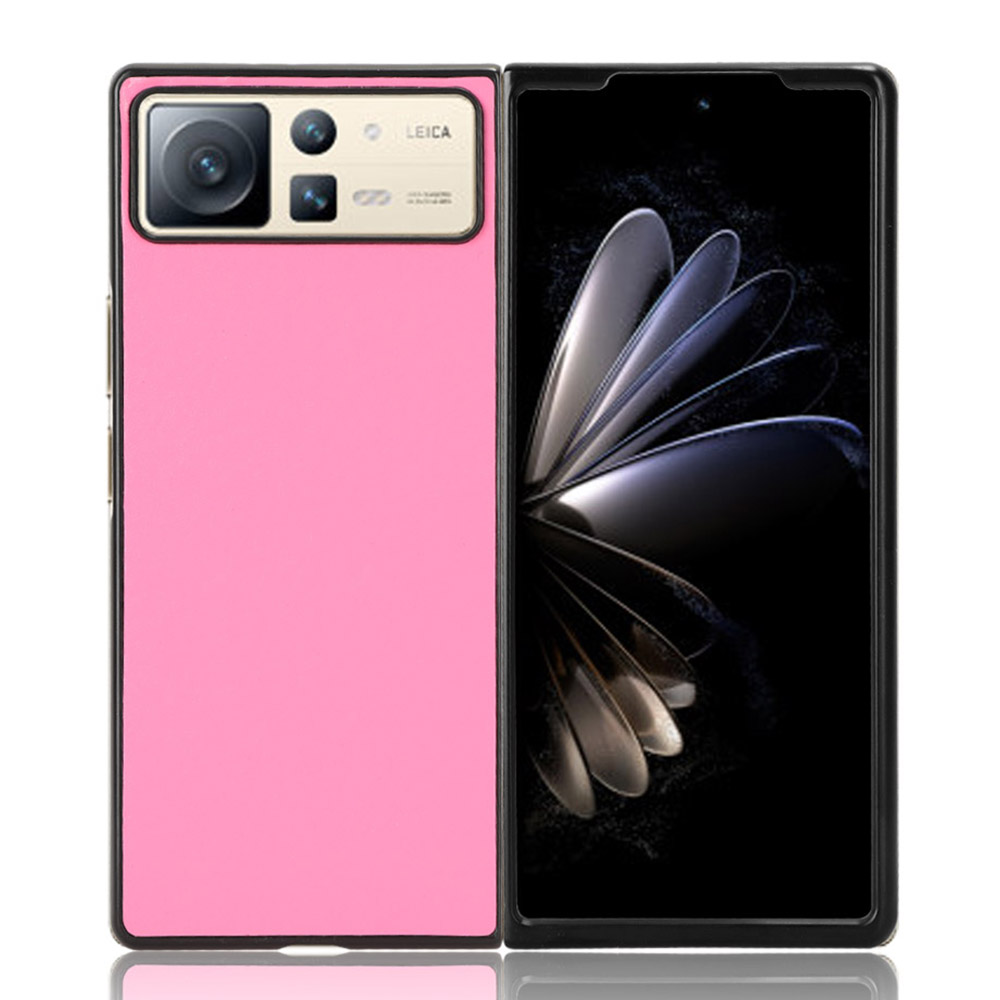 

Für Xiaomi Mix Fold 2 5G PU Leder+hartpc Cover Anti-fingerabdrücke Slim Shock Proof Protection Phone Hülle - Rosa, Xiaomi Mix Fold 2 5G