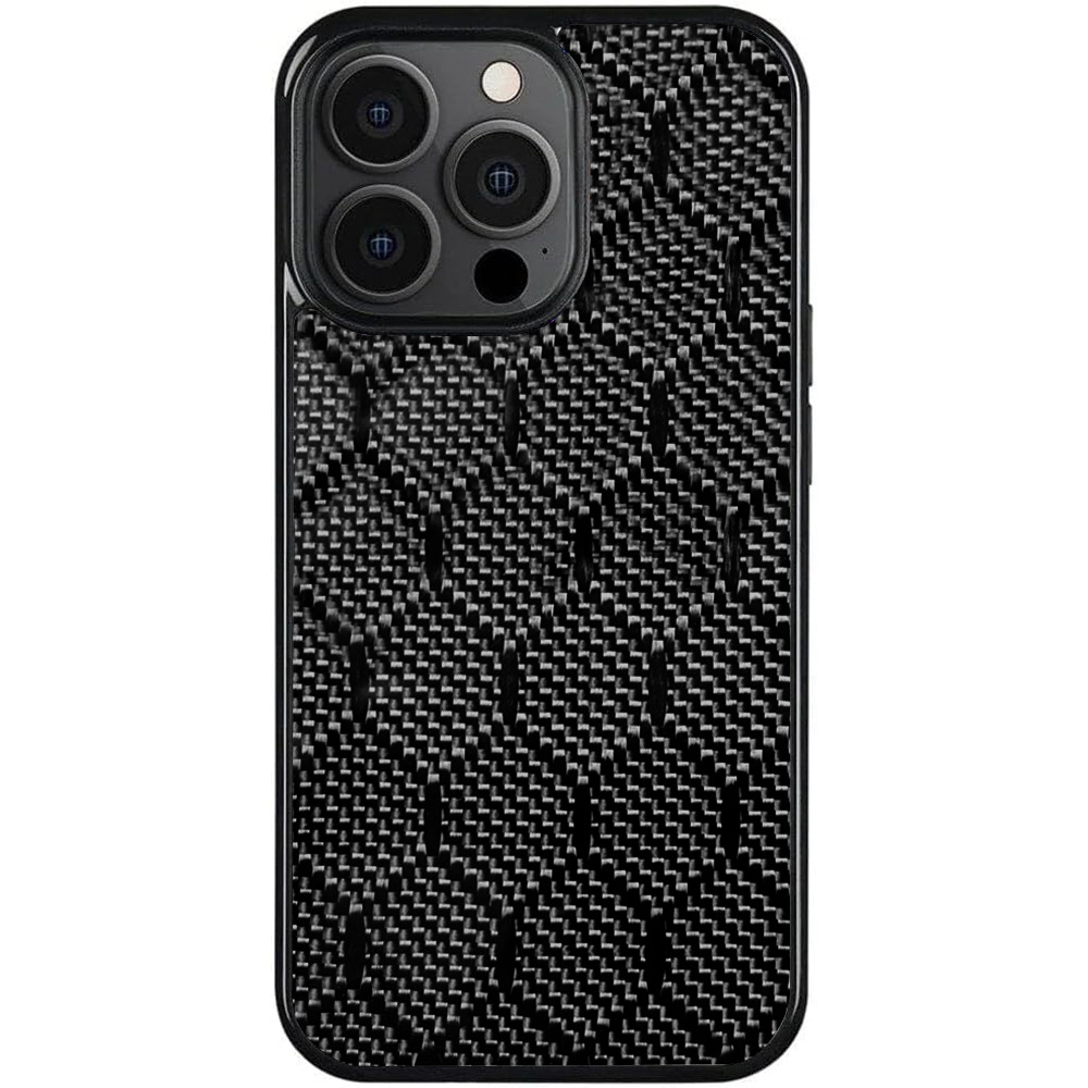 For iPhone 15 Pro Case Honeycomb Texture Aramid Fiber TPU Shockproof Phone Cover