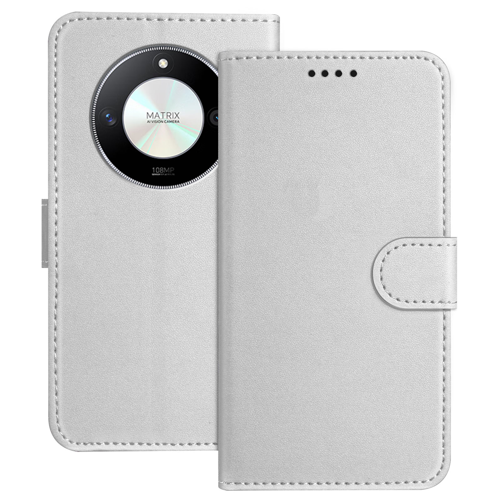 For Honor Magic6 Lite 5G / Honor X50 5G / Honor X50 GT 5G / Honor X50 Pro 5G / Honor X9b 5G Leather Case Wallet Stand Solid Color Anti Drop Phone Cove