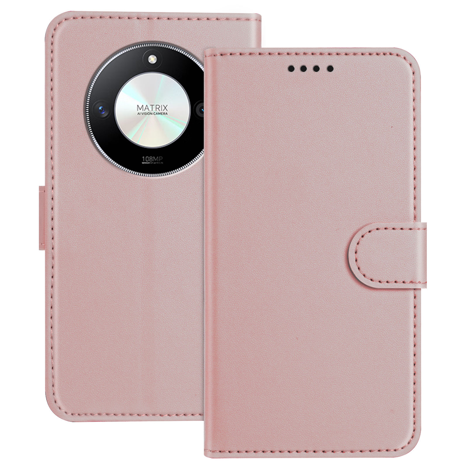 For Honor Magic6 Lite 5G / Honor X50 5G / Honor X50 GT 5G / Honor X50 Pro 5G / Honor X9b 5G Leather Case Wallet Stand Solid Color Anti Drop Phone Cove