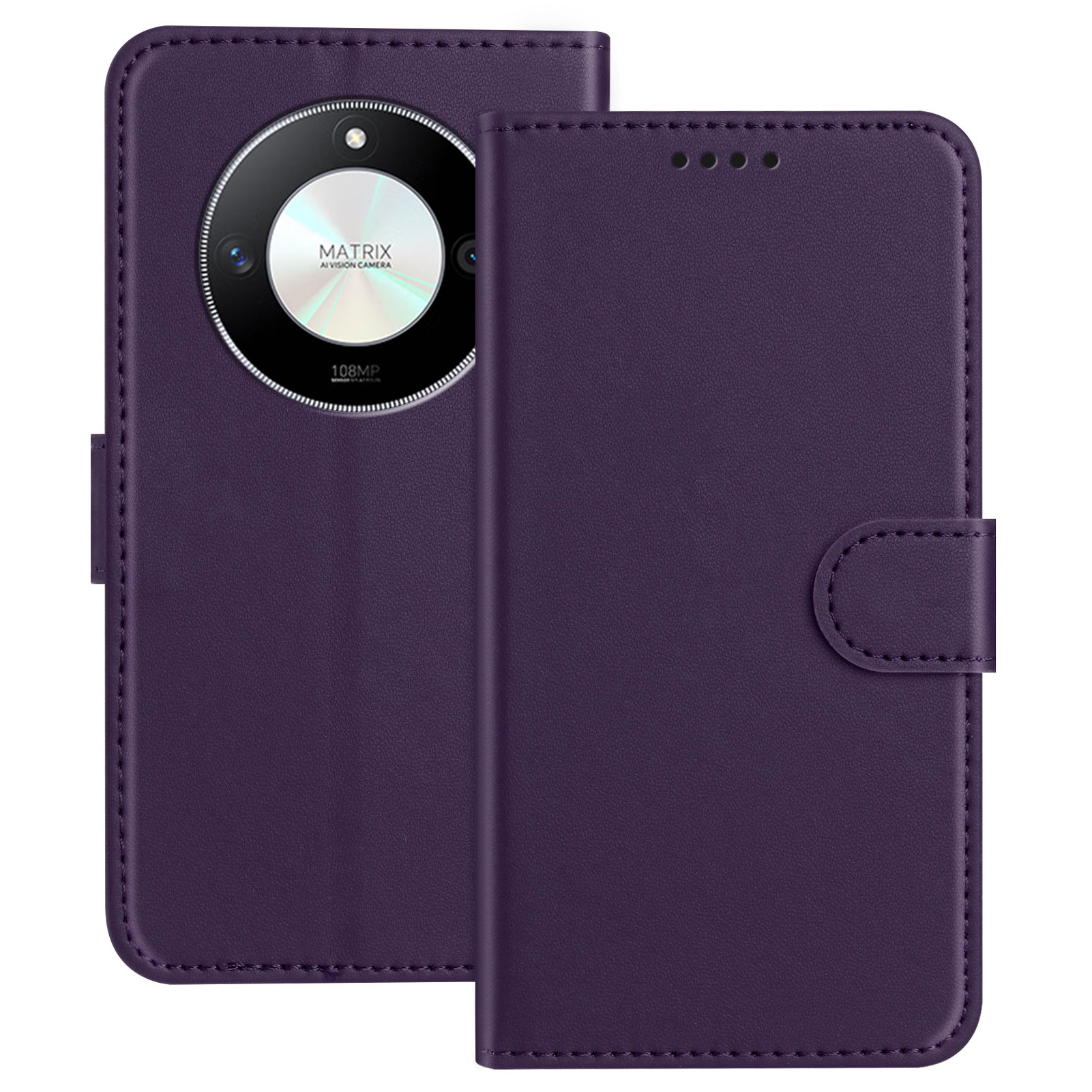 For Honor Magic6 Lite 5G / Honor X50 5G / Honor X50 GT 5G / Honor X50 Pro 5G / Honor X9b 5G Leather Case Wallet Stand Solid Color Anti Drop Phone Cove