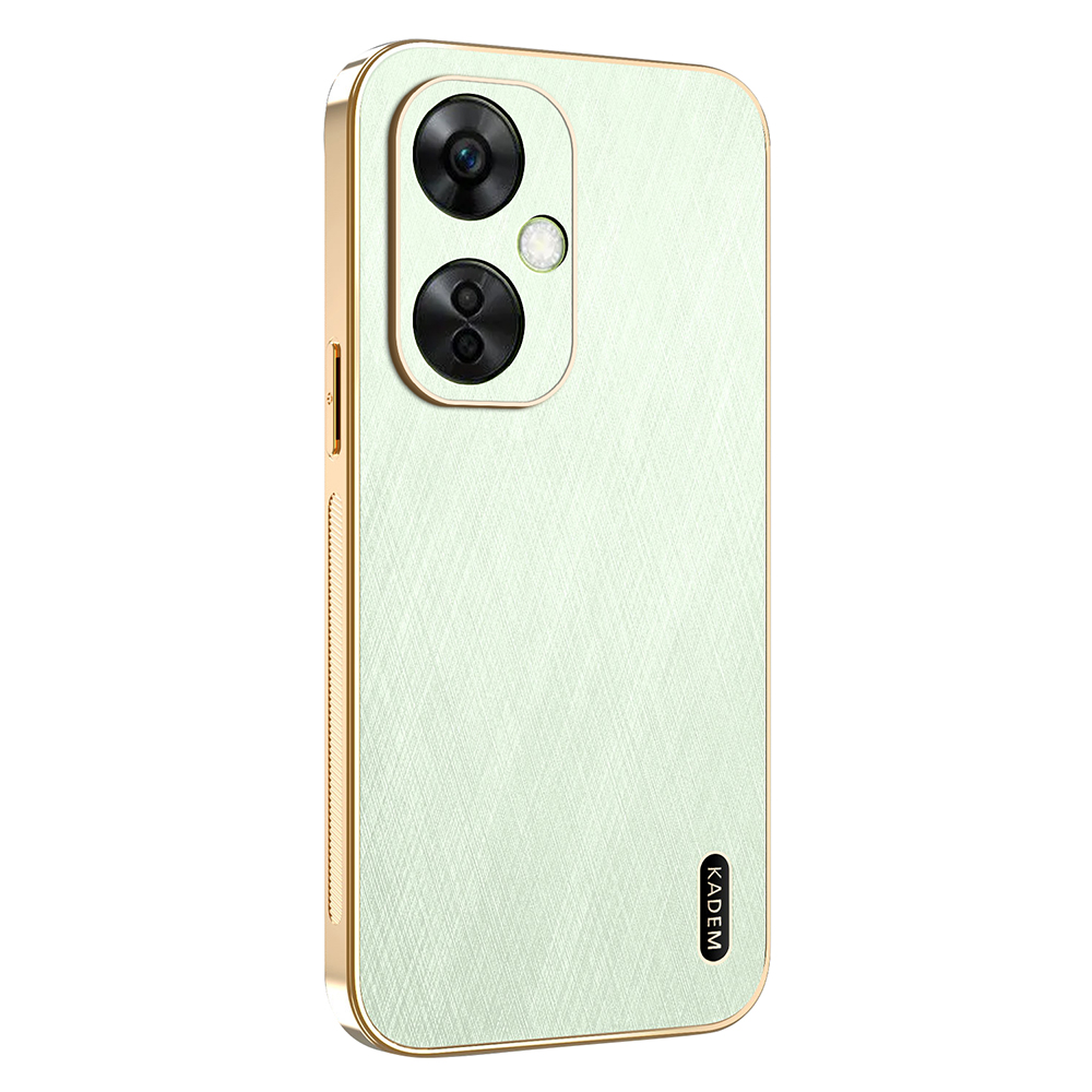 KADEM For OnePlus Nord CE 3 Lite 5G / Nord N30 5G Case Electroplating Silk Texture PU + TPU Phone Back Cover - Green