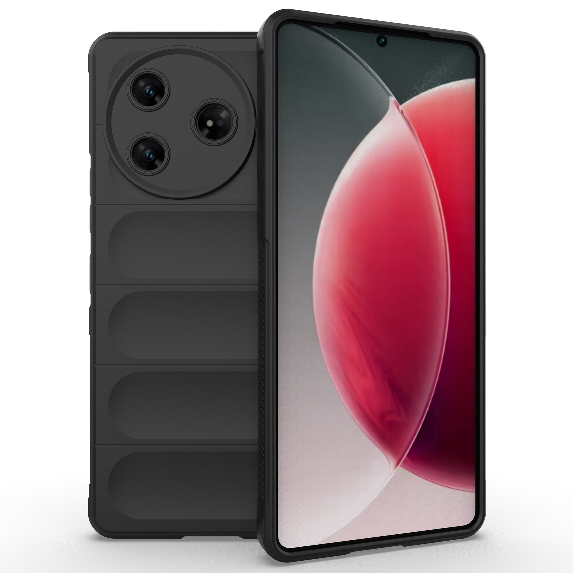 For TECNO Camon 30 Pro 5G Case Anti-Drop Soft TPU Rugged Phone Back Cover - Black