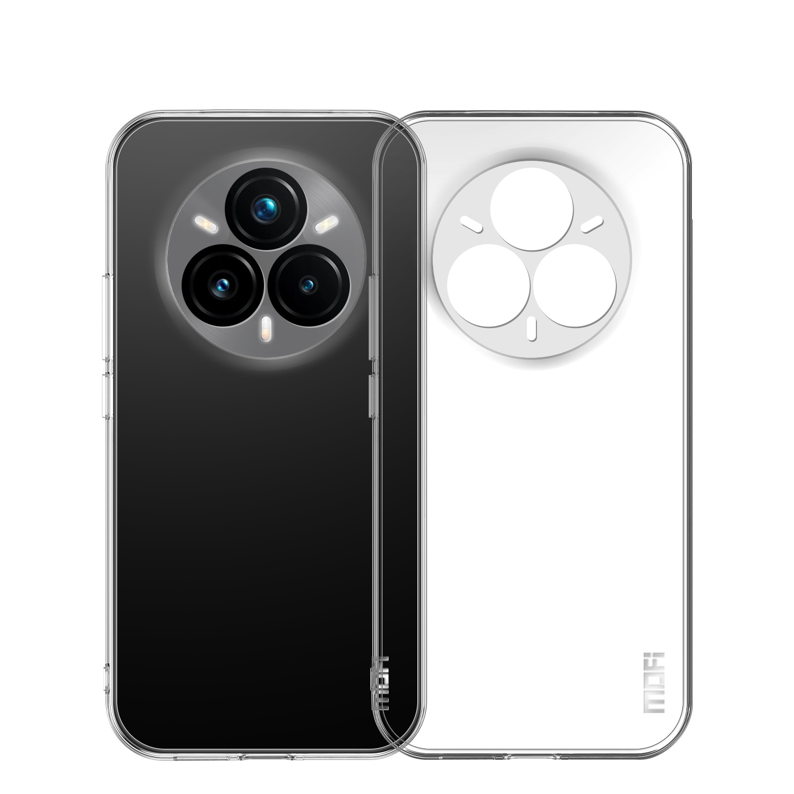 MOFI For Realme 14 Pro+ 5G Clear Phone Case  Ultra-Thin TPU Phone Back Cover - Transparent