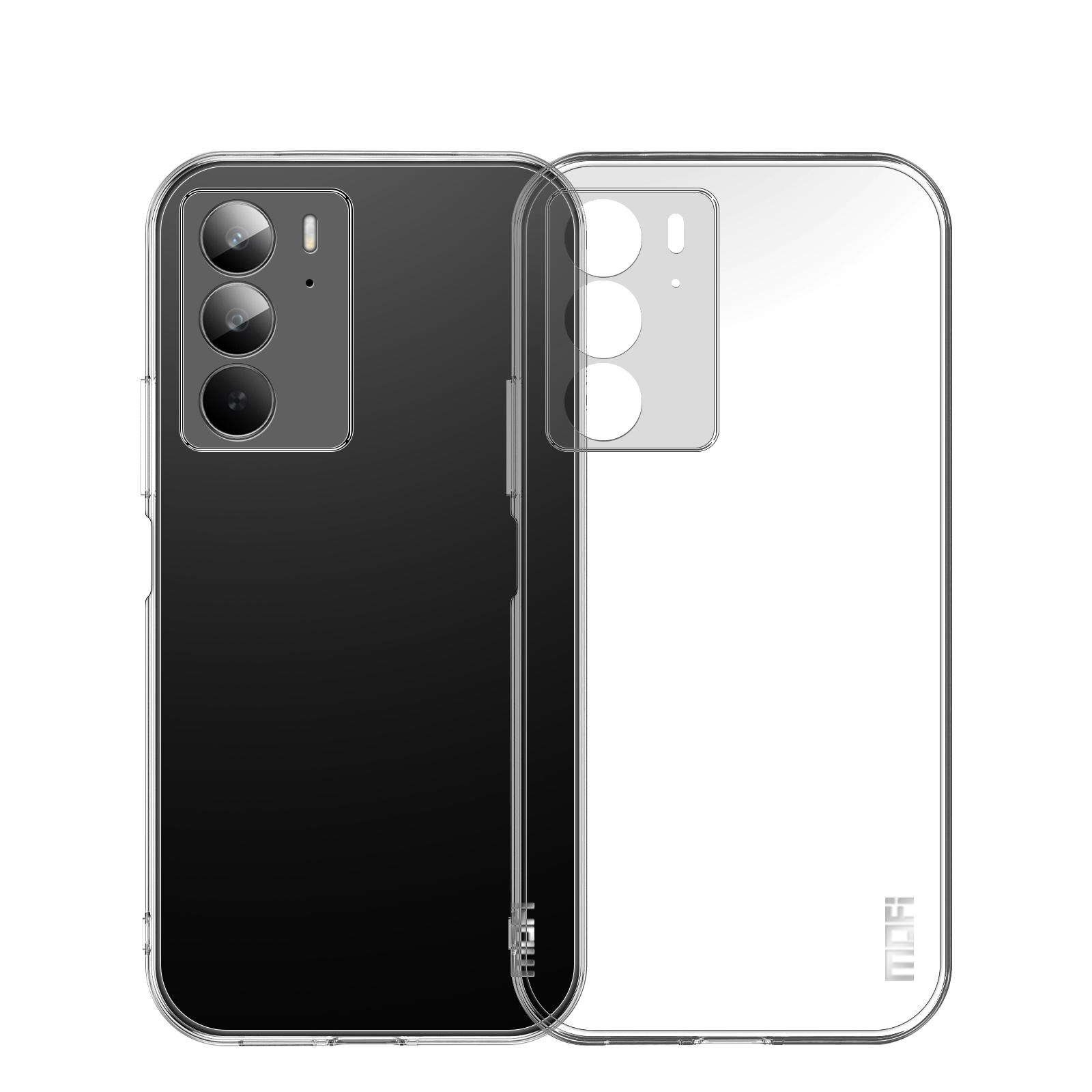MOFI For Realme 14x 5G Clear Phone Case  Ultra-Thin TPU Phone Back Cover - Transparent