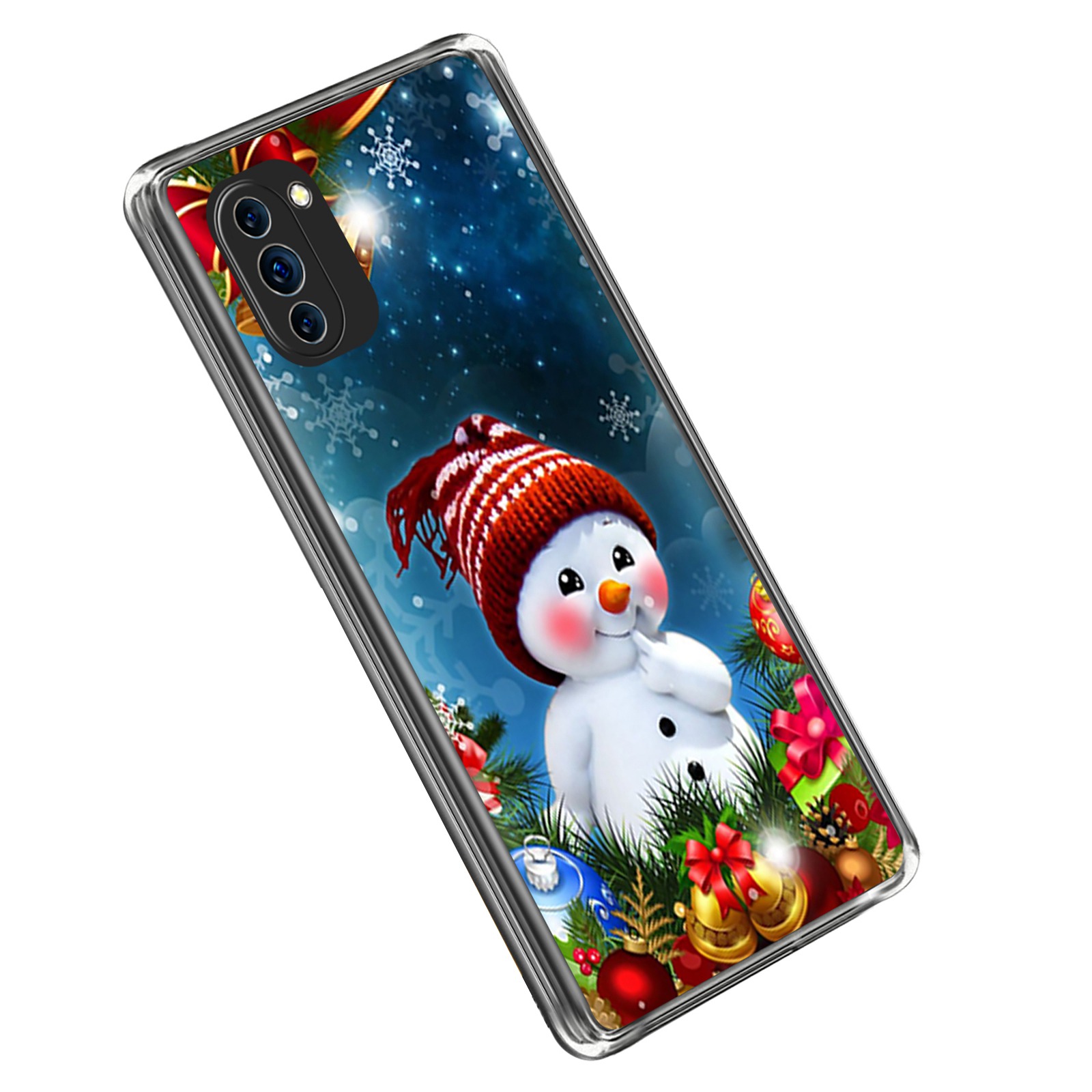 

Für Huawei Nova 10 4G Christmas Series Muster Printing Tpu-telefon Zurück-deckung Anti-drop-anti-kratzer-hülle - Netter Schneemann, Huawei nova 10 4G