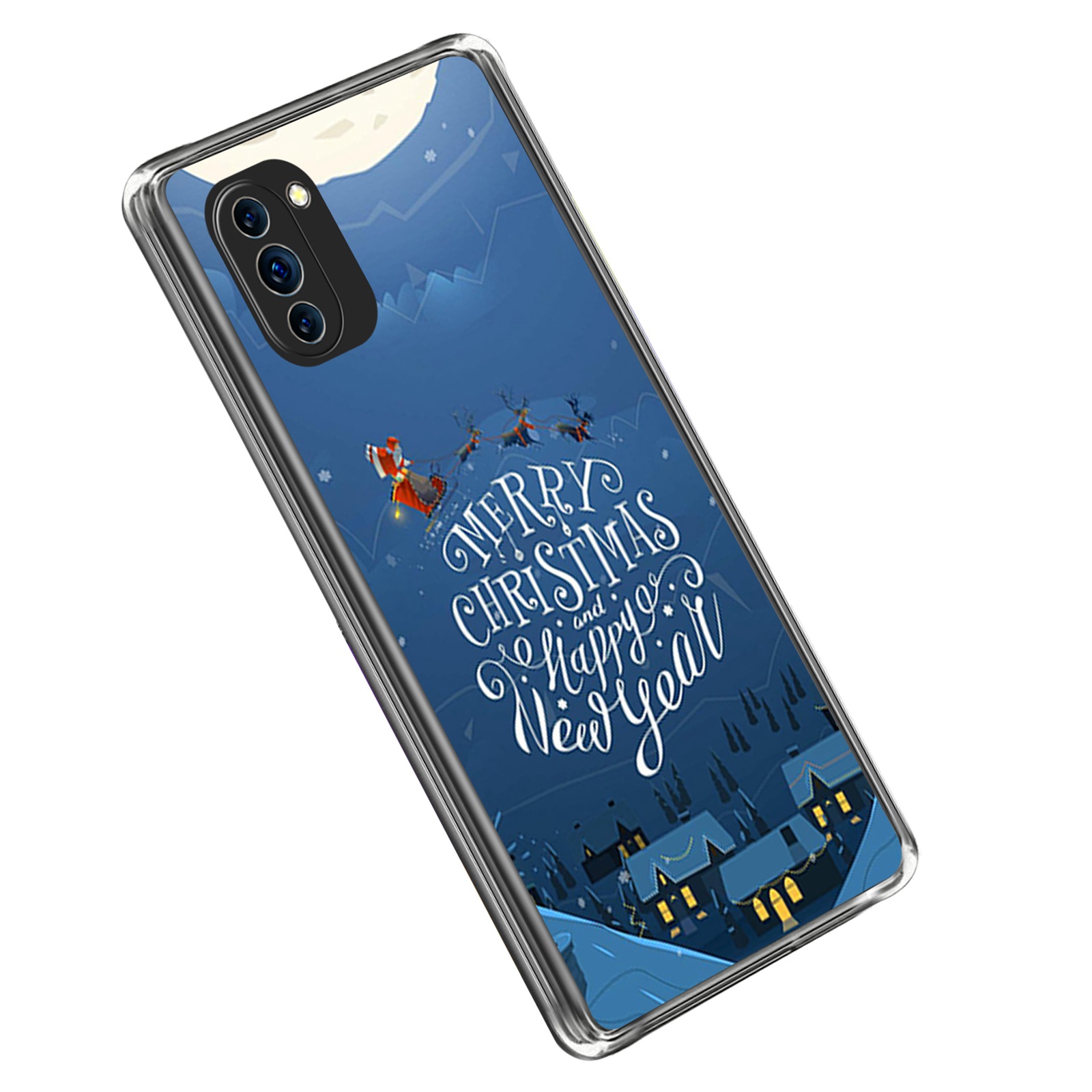 

Für Huawei Nova 10 Pro 4G Christmas Series Soft TPU Telefon Zurück -deckungsmuster -druckschutzhülle - Weißes Frohe Weihnachten, Huawei nova 10 Pro 4G