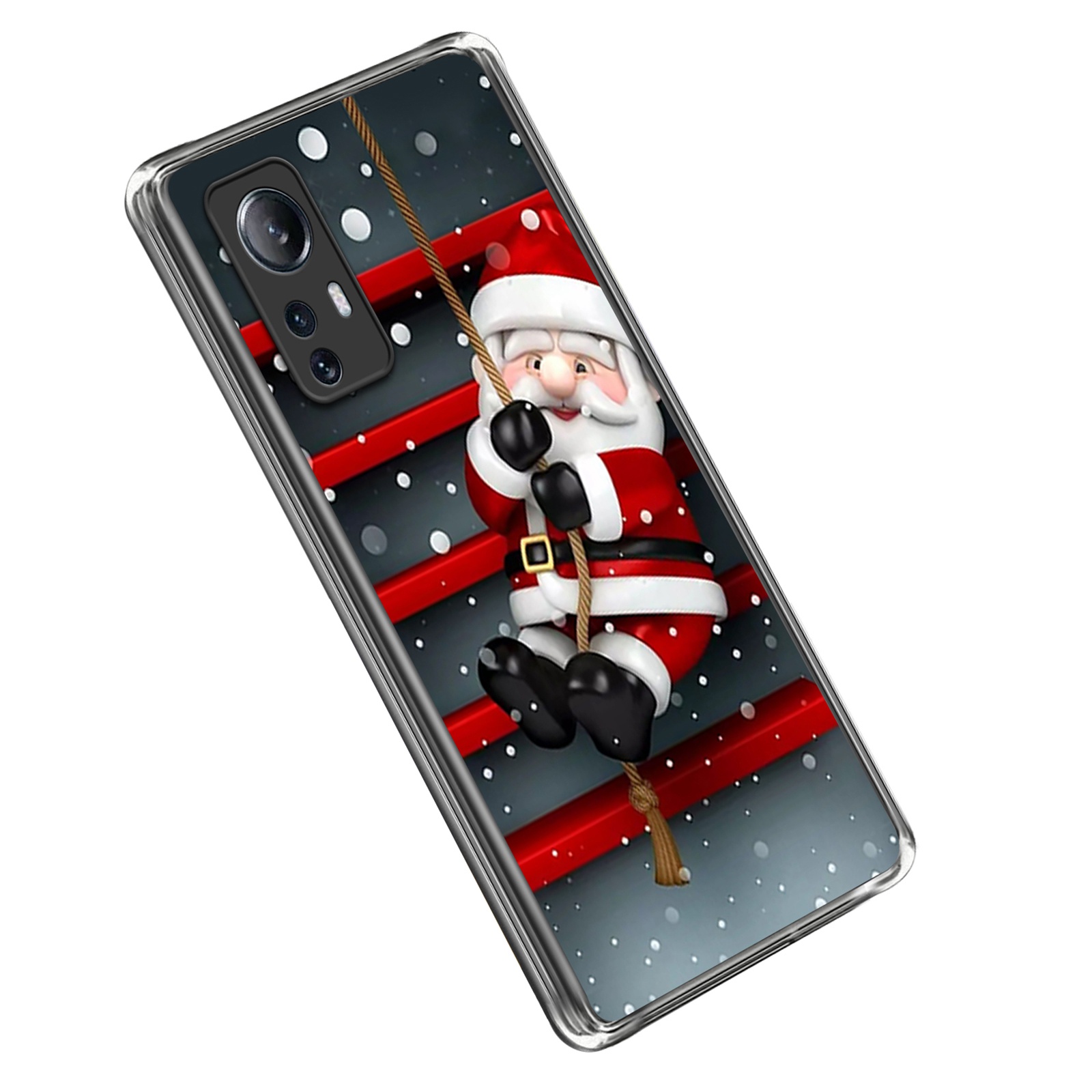 

Musterdruckkoffer Der Weihnachtserie Für Xiaomi 12 Lite 5G, Flexible Tpu-anti-kratzer-rückseite - Weihnachtsmann, Xiaomi 12 Lite 5G