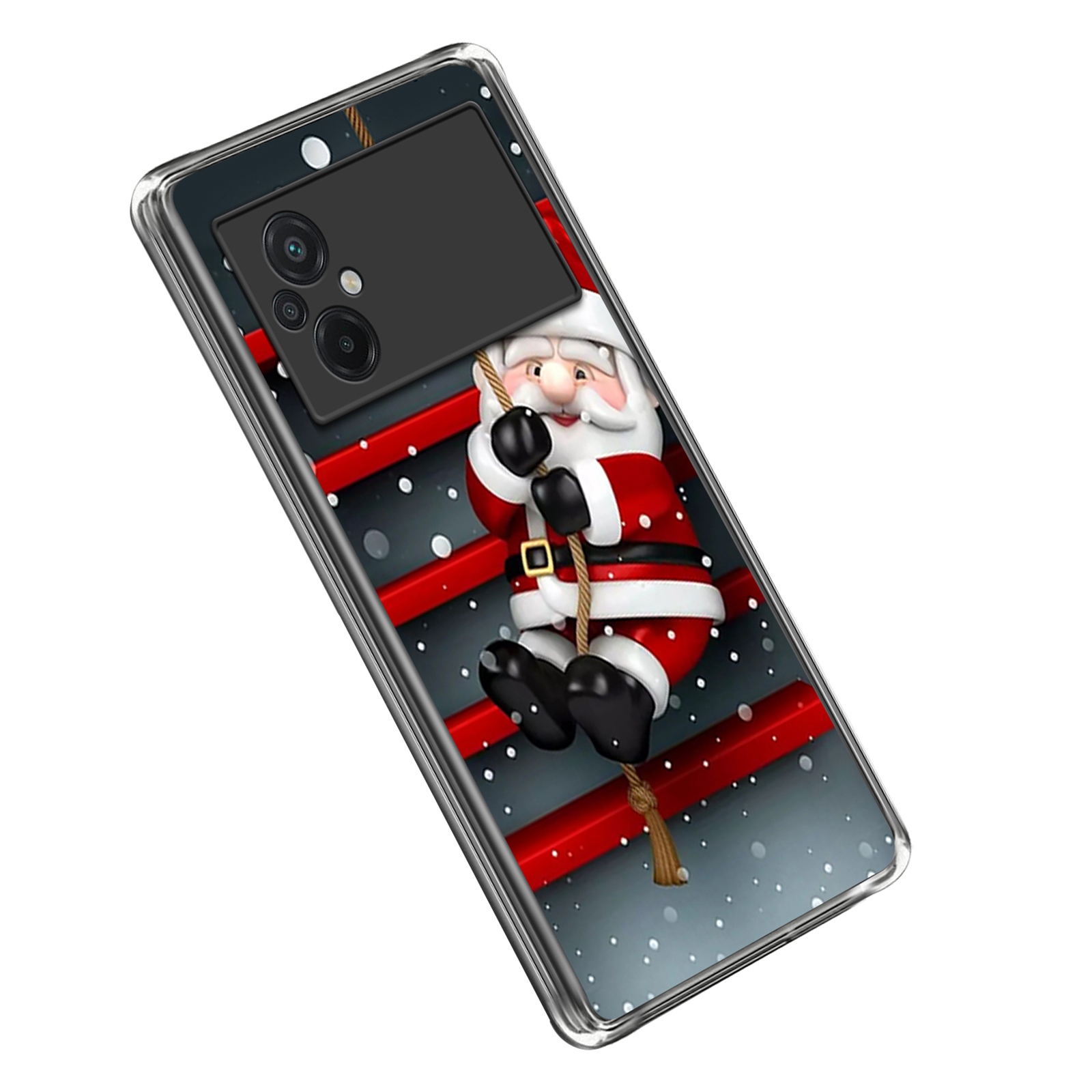 

Für Xiaomi Poco M5 5G / M4 5G Christmas Series Cute Muster Druck Tpu-hülle Anti-kratzer-telefon Zurück-deckung - Weihnachtsmann, Xiaomi Poco M5 5G