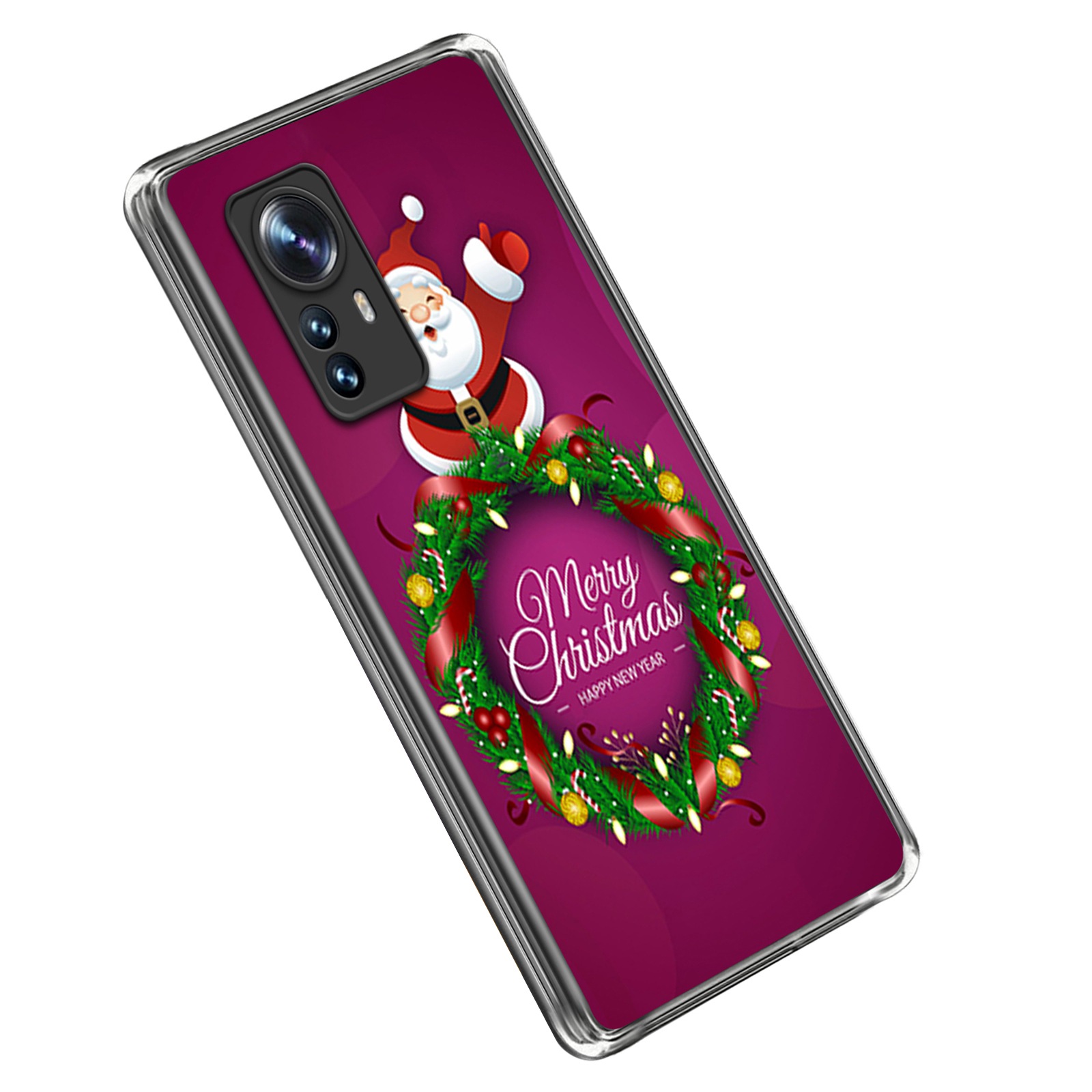 

Für Xiaomi 12 Pro 5g / 12s Pro 5g / 12 Pro (abmessung) 5G Christmas Series Stylish Muster Printing Tpu-rückdecke Drop-proof-hülle - Girlande, Xiaomi 12 Pro 5G