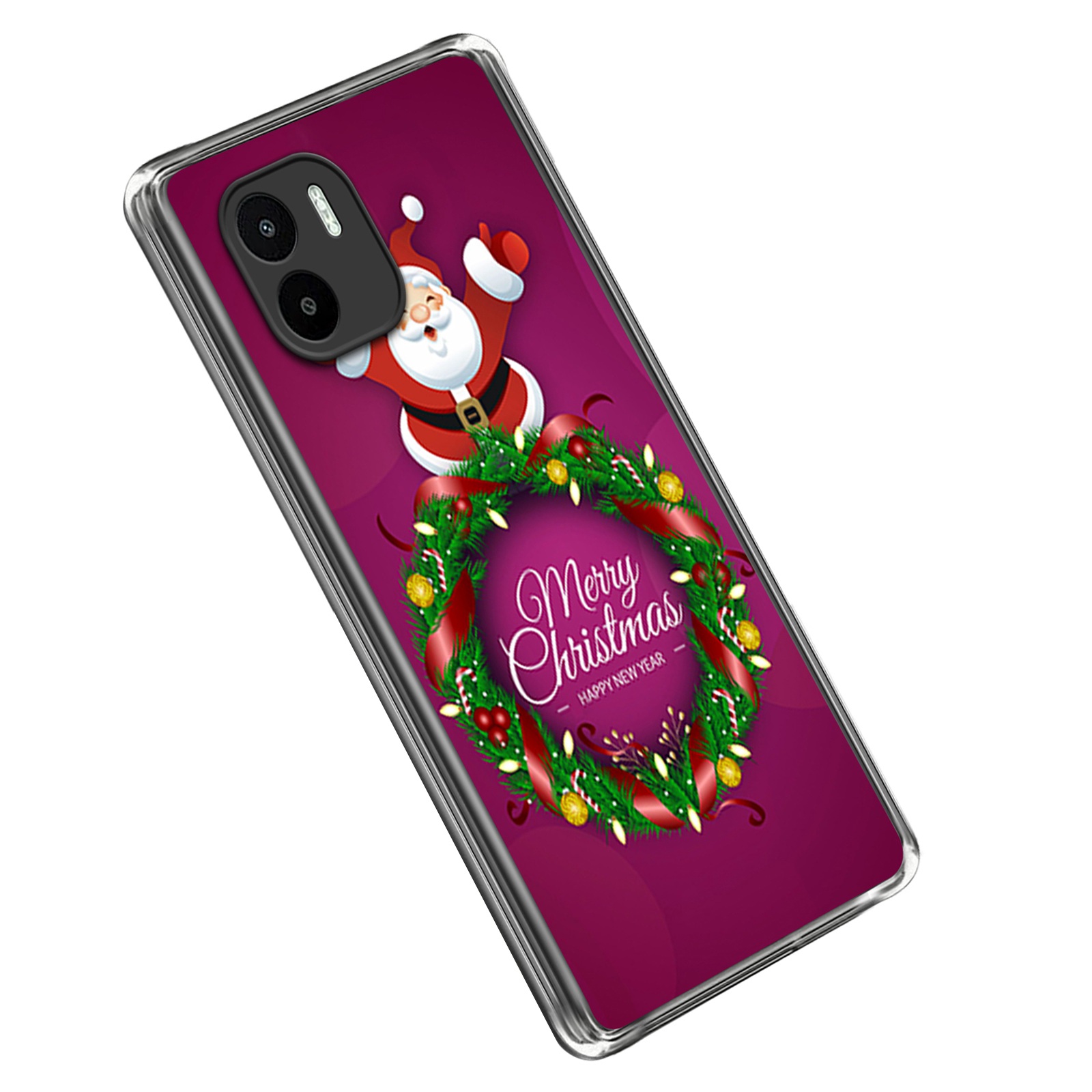 

Für Xiaomi Redmi A1 4G Christmas Series Cute Muster Druckkoffer Soft TPU Phone Protective Cover - Girlande, Xiaomi Redmi A2 4G